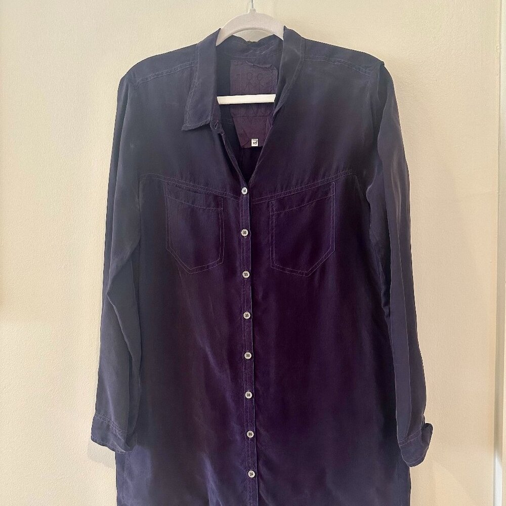 Johnny Was Pete & Greta Rayon Long Sleeve Dress.